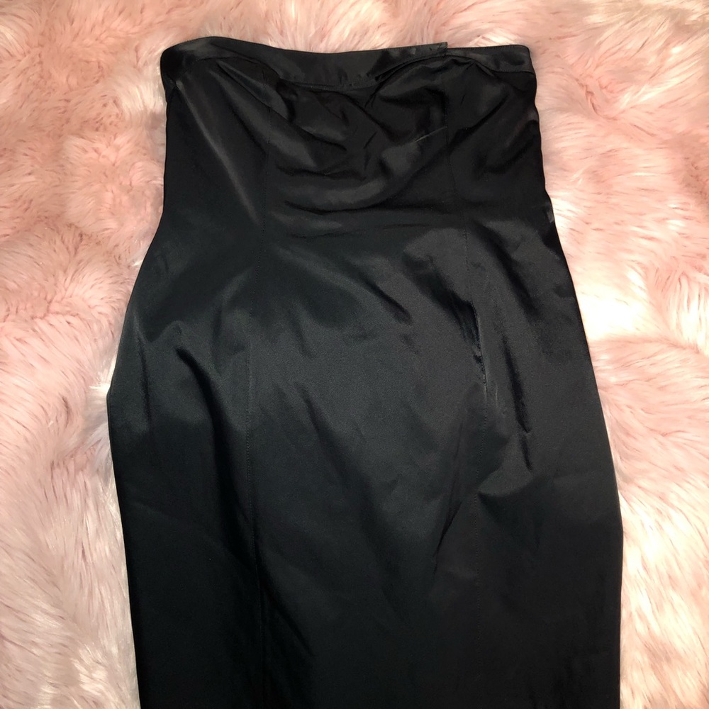 Black strapless Dress